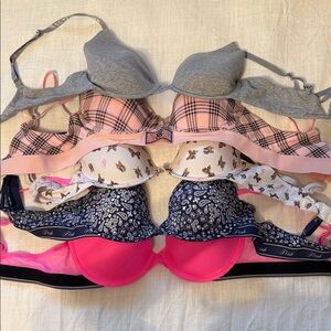 Victoria's Secret Bra Collection - Gray, Pink, White, Navy
